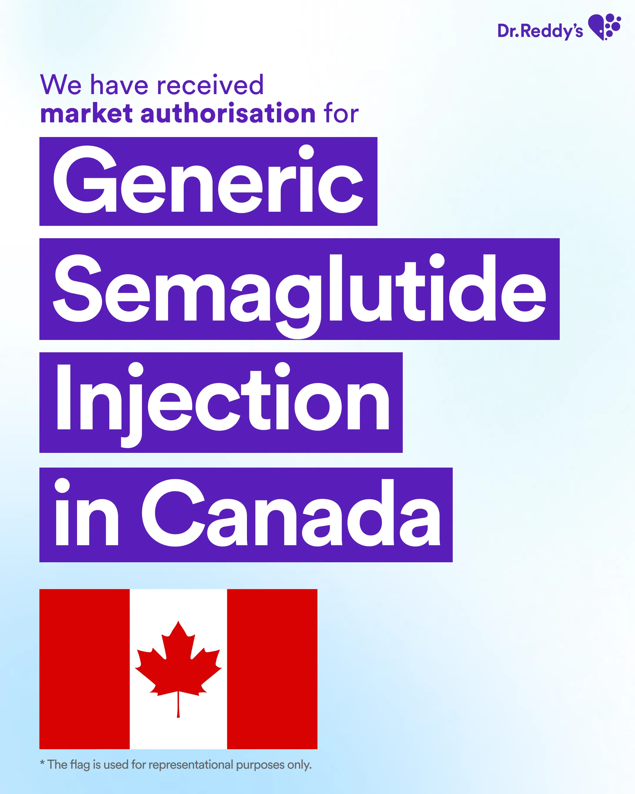 Dr. Reddy's Laboratories Launches its Generic Semaglutide Injection in Canada image