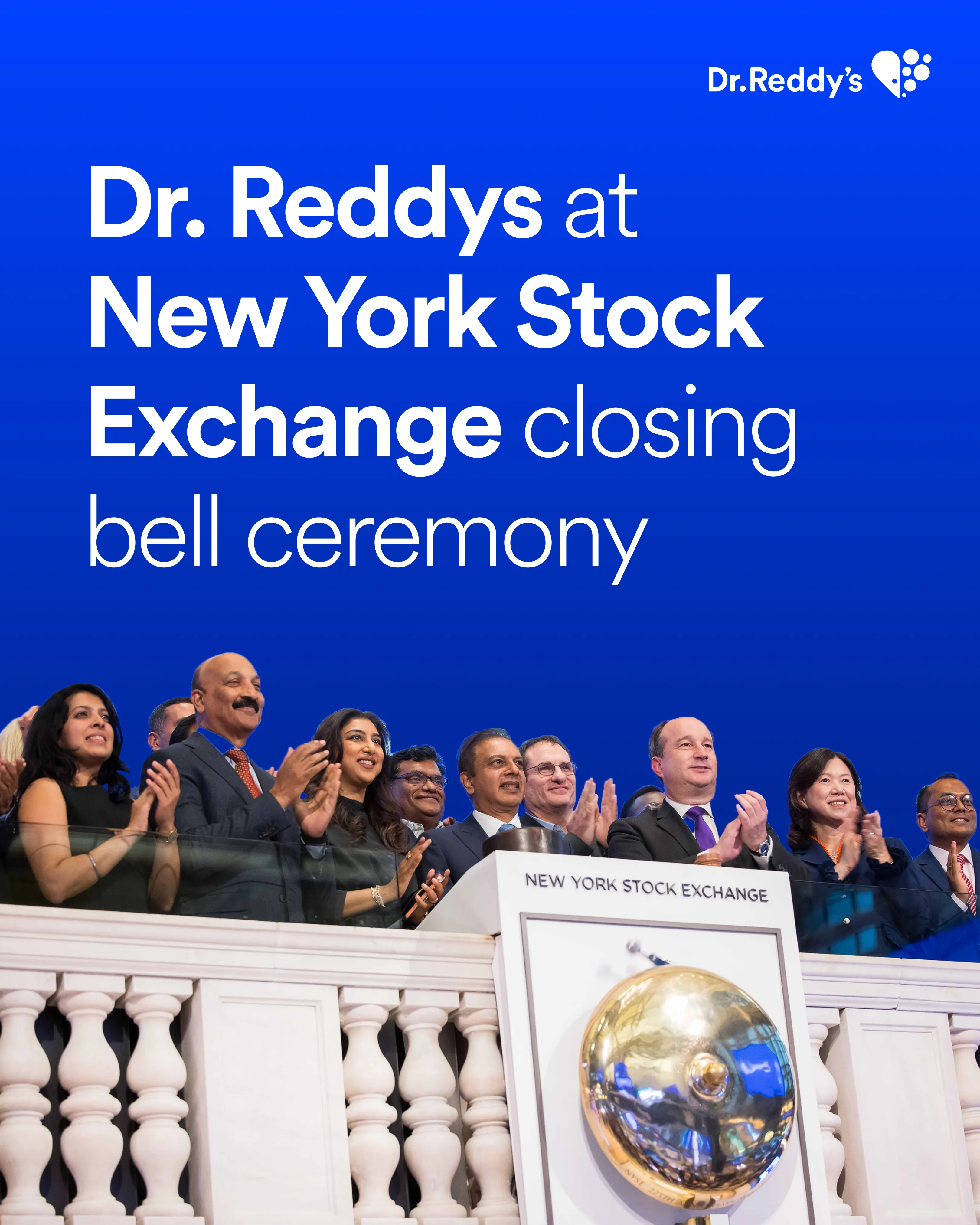 Dr. Reddy's Laboratories to Ring the Closing Bell® at the New York Stock Exchange image