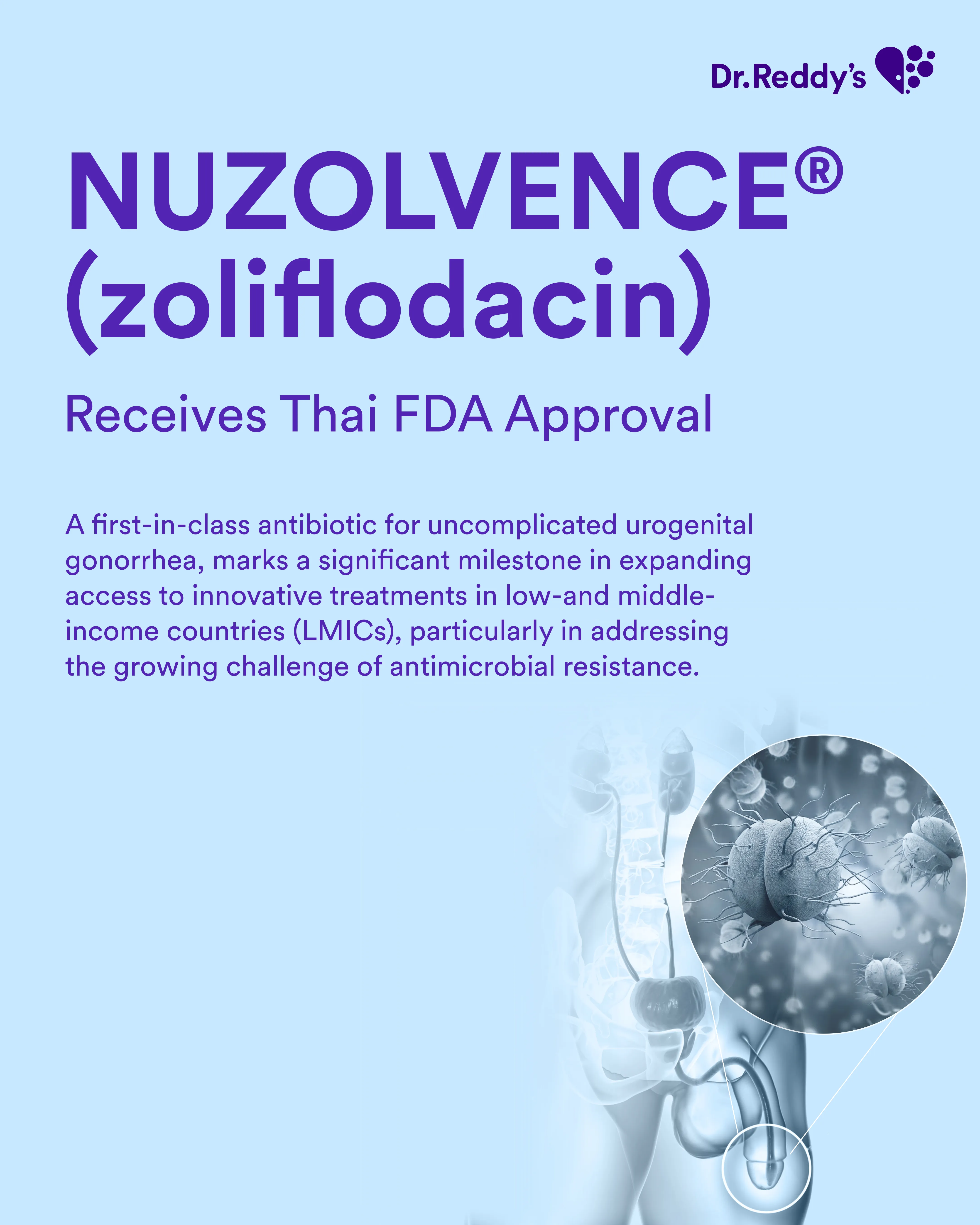 NUZOLVENCE® (zoliflodacin) receives Thai FDA approval image