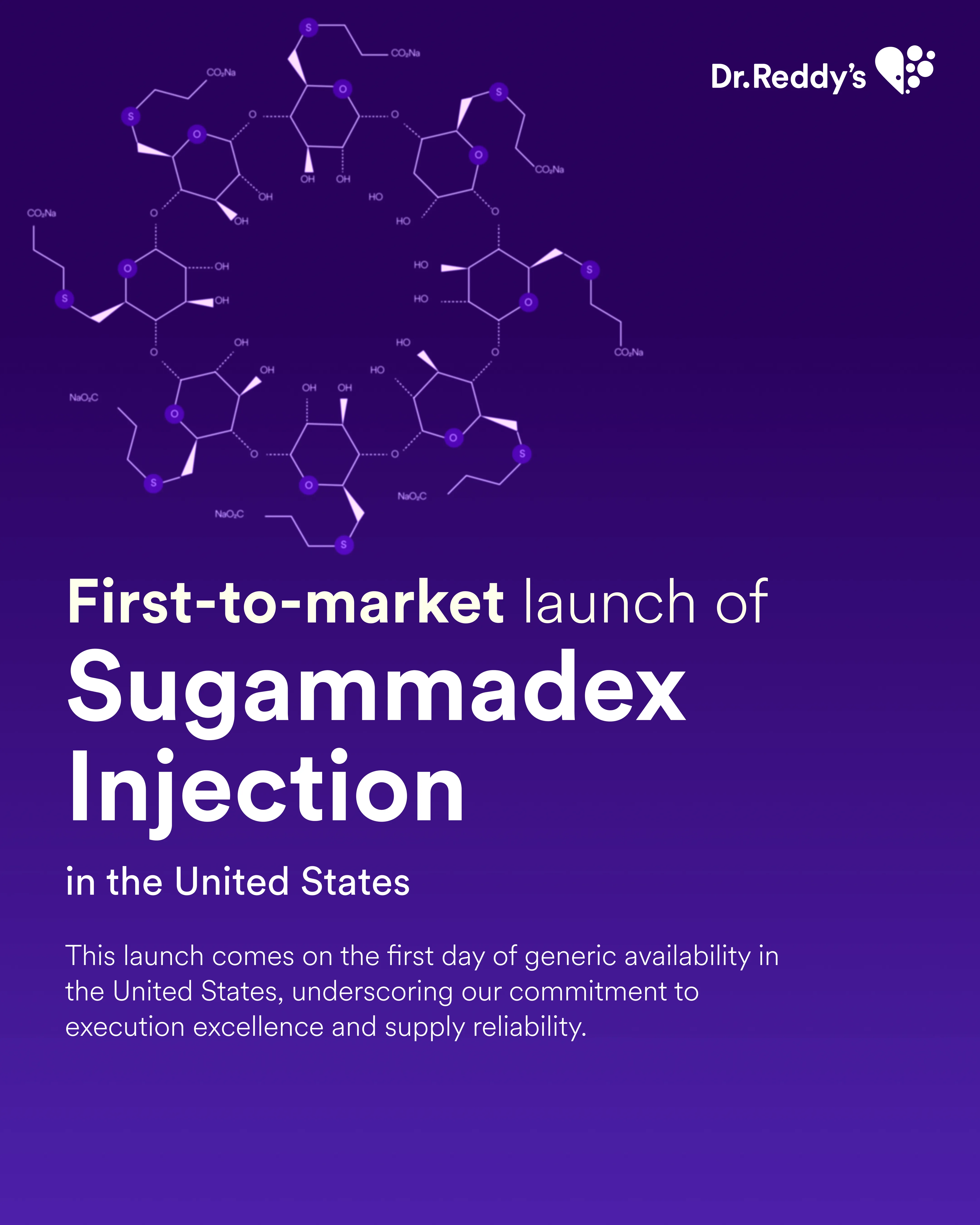 First-to-market launch of Sugammadex Injection in the United States image